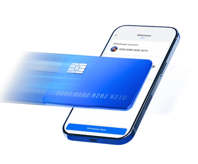 Fast withdrawals to your card